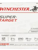 Winchester Ammo TRGT12907 Super Target 12 Gauge 2.75" 1 Oz 7.5 Shot 25 Bx/ 10 C