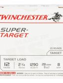 Winchester Ammo TRGT12908 Super Target 12 Gauge 2.75" 1 Oz 8 Shot 25 Bx/ 10 Cs