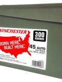 Winchester Ammo WW45C USA 45 ACP 230 Gr Full Metal Jacket (FMJ) 300 Can/ 2 Cs
