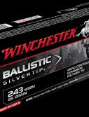 Winchester BALLISTIC SILVERTIP .243 Winchester Super Short Magnum 95 grain Fragmenting Polymer Tip Brass Cased Centerfire Rifle Ammunition