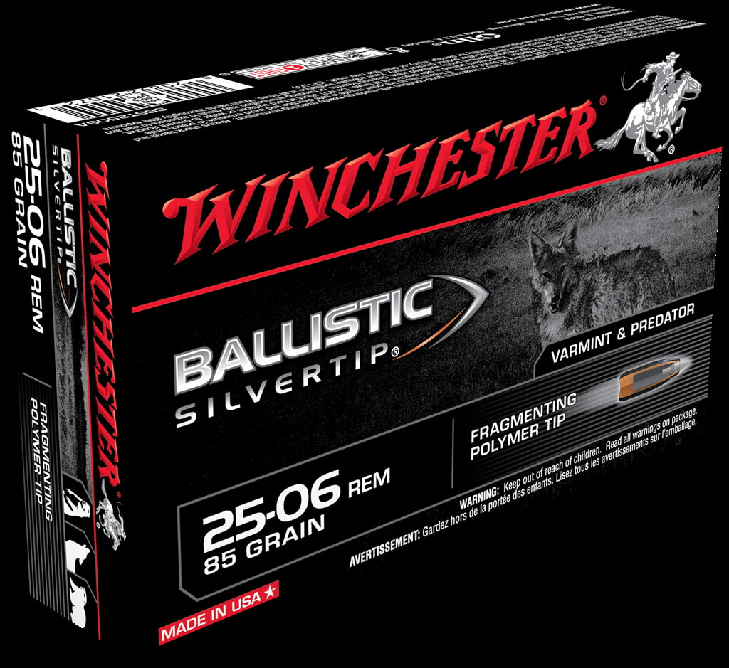 Winchester BALLISTIC SILVERTIP .25-06 Remington 85 grain Fragmenting Polymer Tip Centerfire Rifle Ammunition