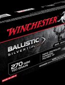 Winchester BALLISTIC SILVERTIP .270 Winchester Short Magnum 150 grain Fragmenting Polymer Tip Brass Cased Centerfire Rifle Ammunition