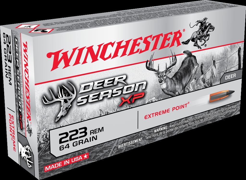 Winchester DEER SEASON XP .223 Remington 64 grain Extreme Point Polymer Tip Centerfire Rifle Ammunition
