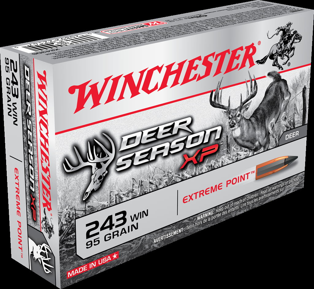 Winchester DEER SEASON XP .243 Winchester 95 grain Extreme Point Polymer Tip Centerfire Rifle Ammunition