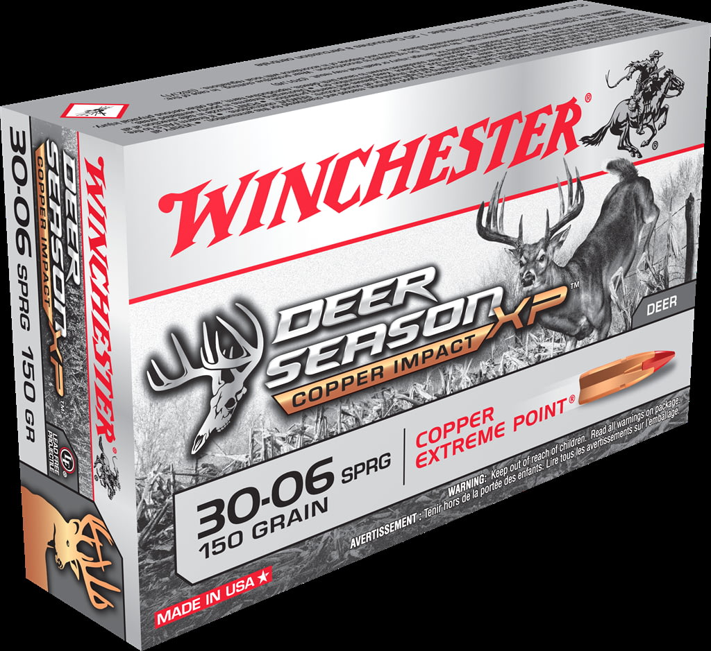 Winchester DEER SEASON XP .30-06 Springfield 150 grain Copper Extreme Point Polymer Tip Centerfire Rifle Ammunition