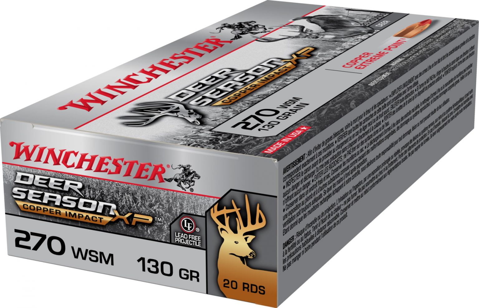 Winchester DEER SEASON XP-COPPER IMPACT .270 Winchester Short Magnum ...