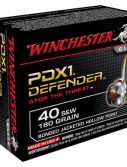 Winchester DEFENDER HANDGUN .40 S&W 180 grain Bonded Jacketed Hollow Point Centerfire Pistol Ammunition