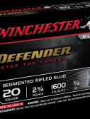 Winchester DEFENDER SHOTSHELL 20 Gauge 1 oz 2.75" Centerfire Shotgun Slug Ammunition
