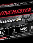 Winchester DOUBLE X 12 Gauge 12 Pellets 3" Centerfire Shotgun Buckshot Ammunition