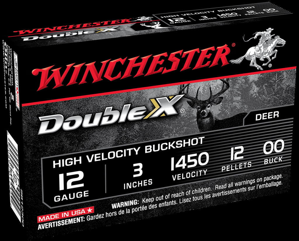 Winchester DOUBLE X 12 Gauge 12 Pellets 3" Centerfire Shotgun Buckshot Ammunition