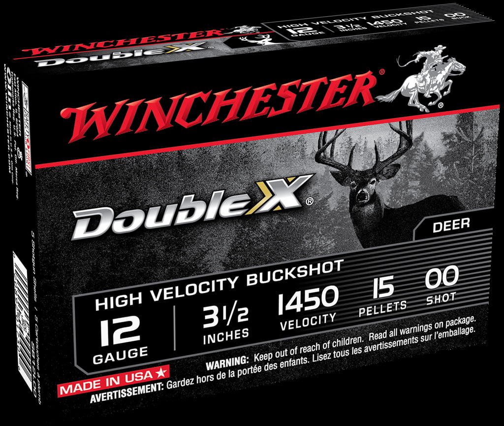 Winchester DOUBLE X 12 Gauge 15 Pellets 3.5" Centerfire Shotgun Buckshot Ammunition