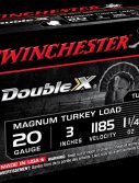 Winchester DOUBLE X 20 Gauge 1 1/4 oz 3" Centerfire Shotgun Ammunition