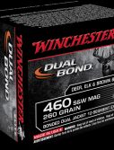 Winchester DUAL BOND HANDGUN .460 S&W 260 grain Bonded Dual Jacket Centerfire Pistol Ammunition