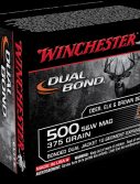 Winchester DUAL BOND HANDGUN .500 S&W Magnum 375 grain Bonded Dual Jacket Centerfire Pistol Ammunition