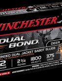 Winchester DUAL BOND SHOTSHELL 12 Gauge 375 grain 2.75" Centerfire Shotgun Slug Ammunition