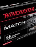 Winchester MATCH 6.5 Creedmoor 140 grain Boat Tail Hollow Point Centerfire Rifle Ammunition