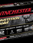 Winchester PARTITION GOLD 12 Gauge 385 grain 3" Centerfire Shotgun Slug Ammunition