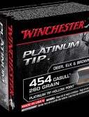 Winchester PLATINUM TIP HOLLOW POINT .454 Casull 260 grain Platinum Tip Hollow Point Centerfire Pistol Ammunition