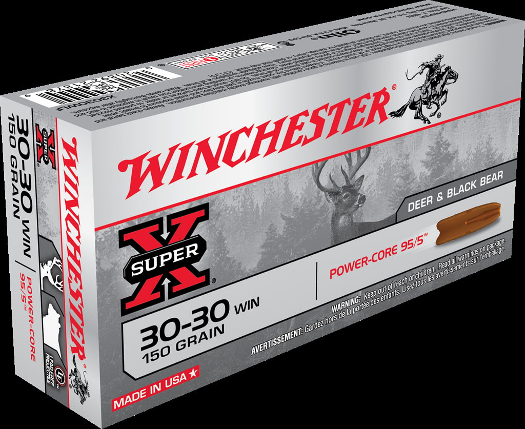 Winchester POWER CORE 95-5 .30-30 Winchester 150 grain Power-Core 95/5 Protected Hollow Point Centerfire Rifle Ammunition