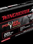 Winchester POWER MAX BONDED .223 Remington 64 grain Bonded Rapid Expansion Protected Hollow Point Centerfire Rifle Ammunition
