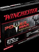 Winchester POWER MAX BONDED .270 Winchester 150 grain Bonded Rapid Expansion Protected Hollow Point Centerfire Rifle Ammunition