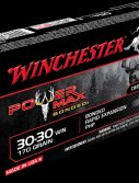 Winchester POWER MAX BONDED .30-30 Winchester 170 grain Bonded Rapid Expansion Protected Hollow Point Centerfire Rifle Ammunition