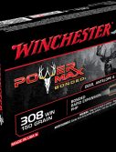 Winchester POWER MAX BONDED .308 Winchester 150 grain Bonded Rapid Expansion Protected Hollow Point Centerfire Rifle Ammunition