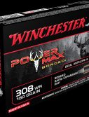 Winchester POWER MAX BONDED .308 Winchester 180 grain Bonded Rapid Expansion Protected Hollow Point Centerfire Rifle Ammunition