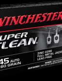 Winchester SUPER CLEAN .45 ACP 160 grain Full Metal Jacket Centerfire Pistol Ammunition