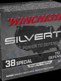 Winchester SUPER-X HANDGUN .38 Special 110 grain Silvertip Jacketed Hollow Point Centerfire Pistol Ammunition