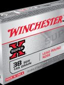 Winchester SUPER-X HANDGUN .38 Special 145 grain Lead Round Nose Brass Cased Centerfire Pistol Ammunition