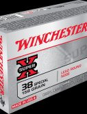 Winchester SUPER-X HANDGUN .38 Special 158 grain Lead Round Nose Centerfire Pistol Ammunition