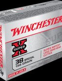Winchester SUPER-X HANDGUN .38 Special 158 grain Lead Semi-Wadcutter Centerfire Pistol Ammunition
