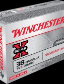 Winchester SUPER-X HANDGUN .38 Special +P 125 grain Silvertip Jacketed Hollow Point Centerfire Pistol Ammunition