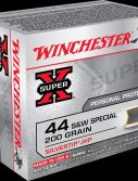 Winchester SUPER-X HANDGUN .44 Special 200 grain Silvertip Jacketed Hollow Point Centerfire Pistol Ammunition