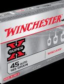 Winchester SUPER-X HANDGUN .45 ACP 185 grain WinClean Enclosed Base Brass Cased Centerfire Pistol Ammunition