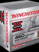 Winchester SUPER-X HANDGUN .460 S&W 250 grain Jacketed Hollow Point Centerfire Pistol Ammunition