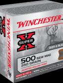 Winchester SUPER-X HANDGUN .500 S&W Magnum 350 grain Jacketed Hollow Point Centerfire Pistol Ammunition