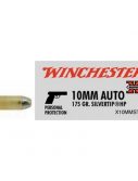 Winchester SUPER-X HANDGUN 10mm Auto 175 grain Silvertip Jacketed Hollow Point Brass Cased Centerfire Pistol Ammunition