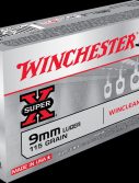 Winchester SUPER-X HANDGUN 9mm Luger 115 grain WinClean Enclosed Base Centerfire Pistol Ammunition