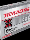 Winchester SUPER-X HANDGUN 9mm Luger 124 grain WinClean Enclosed Base Centerfire Pistol Ammunition