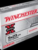 Winchester SUPER-X HANDGUN 9x23mm Winchester 125 grain Silvertip Jacketed Hollow Point Brass Cased Centerfire Pistol Ammunition