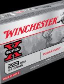 Winchester SUPER-X RIFLE .223 Remington 64 grain Power-Point Brass Cased Centerfire Rifle Ammunition