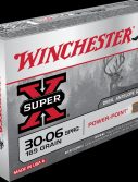 Winchester SUPER-X RIFLE .30-06 Springfield 165 grain Power-Point Brass Cased Centerfire Rifle Ammunition