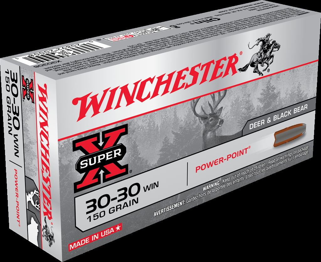Winchester SUPER-X RIFLE .30-30 Winchester 150 grain Power-Point Brass Cased Centerfire Rifle Ammunition