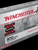Winchester SUPER-X RIFLE .300 Winchester Short Magnum 180 grain Power-Point Brass Cased Centerfire Rifle Ammunition