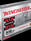 Winchester SUPER-X RIFLE .308 Winchester 150 grain Power-Point Brass Cased Centerfire Rifle Ammunition