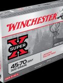 Winchester SUPER-X RIFLE .45-70 Government 300 grain Jacketed Hollow Point Brass Cased Centerfire Rifle Ammunition