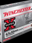 Winchester SUPER-X RIFLE 6.5x55mm Swedish 140 grain Power-Point Centerfire Rifle Ammunition