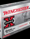 Winchester SUPER-X RIFLE 6mm Remington 100 grain Power-Point Centerfire Rifle Ammunition